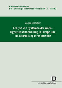Vorderes Coverbild Analyse von Systemen der Wohneigentumsfinanzierung in Europa und die Beurteilung ihrer Effizienz