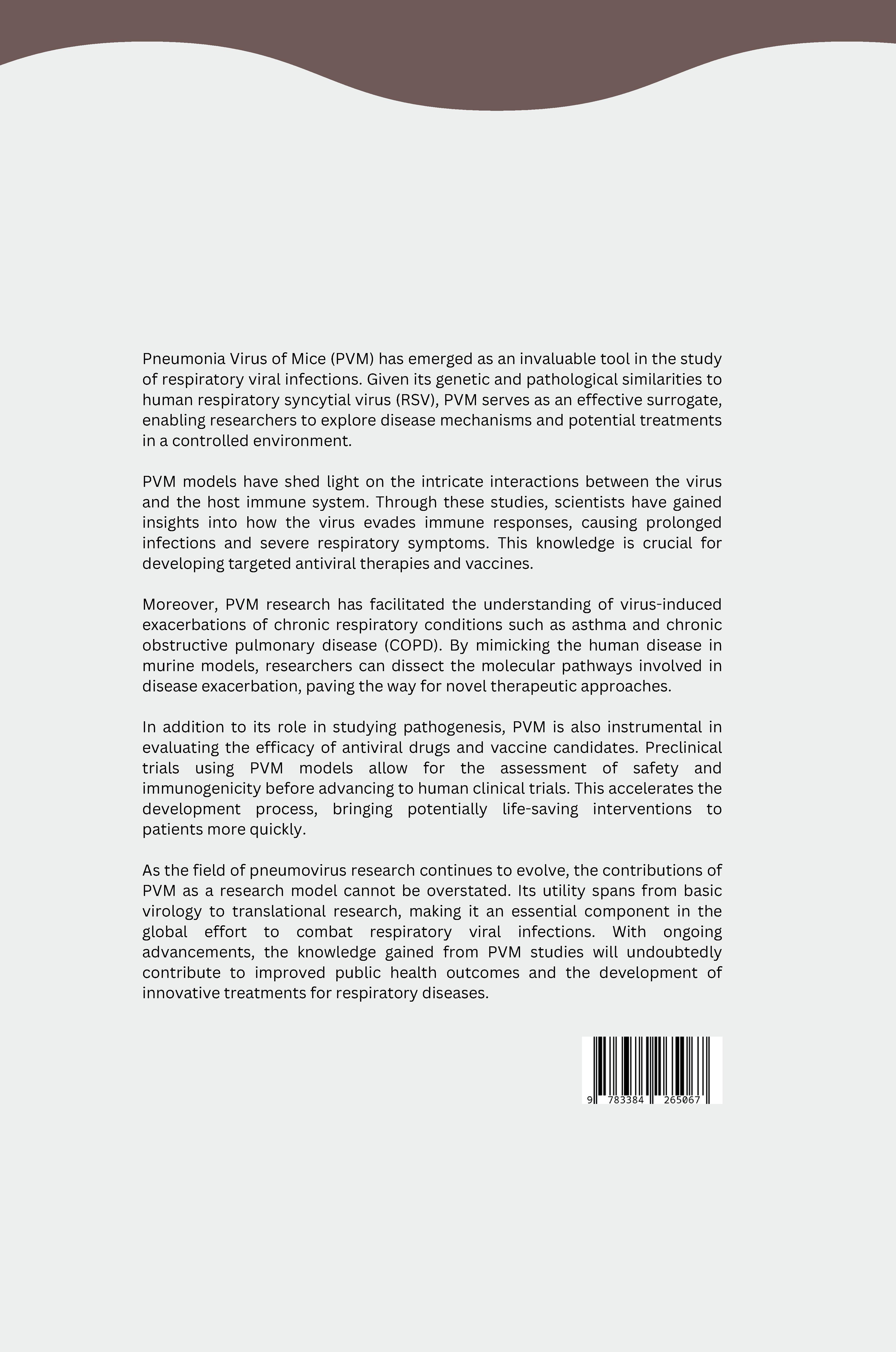 Rückseitencover Understanding Pneumoviruses: The Potential of PVM as a Research Model