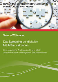 Vorderes Coverbild Das Screening bei digitalen M&A-Transaktionen