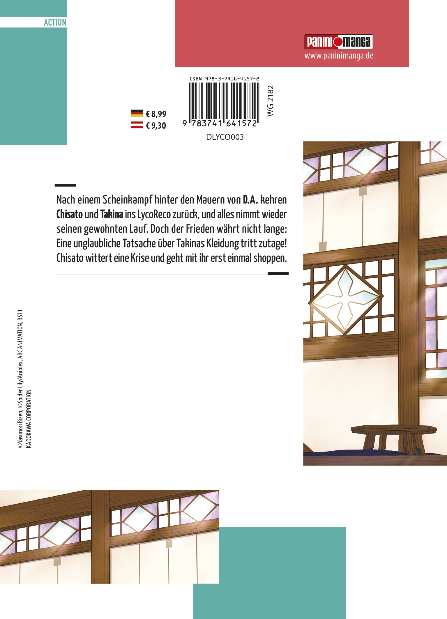 Rückseitencover Lycoris Recoil 03
