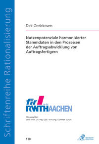 Vorderes Coverbild Nutzenpotenziale harmonisierter Stammdaten in den Prozessen der Auftragsabwicklung von Auftragsfertigern