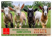 Vorderes Coverbild Ziegen - Bocksprung durch das Jahr (Tischkalender 2025 DIN A5 quer), CALVENDO Monatskalender