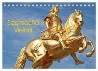Vorderes Coverbild Sächsische Vielfalt (Tischkalender 2025 DIN A5 quer), CALVENDO Monatskalender
