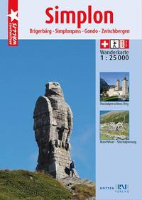 Vorderes Coverbild Wanderkarte Simplon