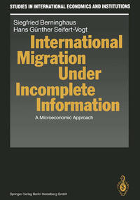 Vorderes Coverbild International Migration Under Incomplete Information
