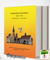 Vorderes Coverbild Familienbuch Geinsheim am Rhein 1686 – 1910