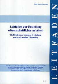 Vorderes Coverbild Leitfaden zur Erstellung wissenschaftlicher Arbeiten