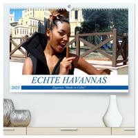 Vorderes Coverbild Echte Havannas - Zigarren "Made in Cuba" (hochwertiger Premium Wandkalender 2025 DIN A2 quer), Kunstdruck in Hochglanz