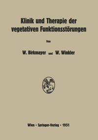 Vorderes Coverbild Klinik und Therapie der vegetativen Funktionsstörungen