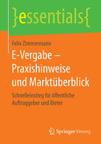 Vorderes Coverbild E-Vergabe – Praxishinweise und Marktüberblick