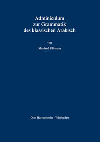 Vorderes Coverbild Adminiculum zur Grammatik des klassischen Arabisch