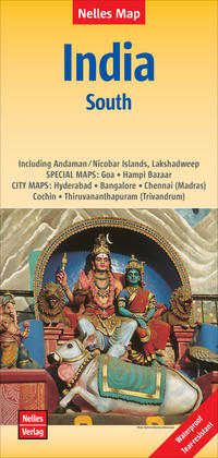 Vorderes Coverbild Nelles Map Landkarte India: South | Indien: Süd | Inde: Sud | India: Sur