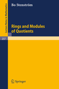 Vorderes Coverbild Rings and Modules of Quotients