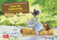 Vorderes Coverbild Löwe hat Geburtstag. Kamishibai Bildkartenset