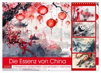 Vorderes Coverbild Die Essenz von China - Chinesische Landschaften und Symbole in Harmonie (Wandkalender 2025 DIN A3 quer), CALVENDO Monatskalender