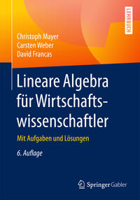 Vorderes Coverbild Lineare Algebra für Wirtschaftswissenschaftler