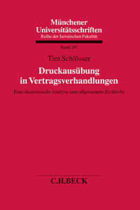 Vorderes Coverbild Druckausübung in Vertragsverhandlungen