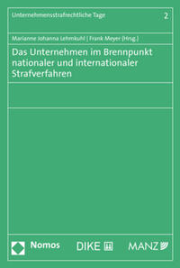 Vorderes Coverbild Das Unternehmen im Brennpunkt nationaler und internationaler Strafverfahren