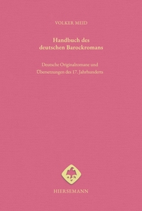 Vorderes Coverbild Handbuch des deutschen Barockromans