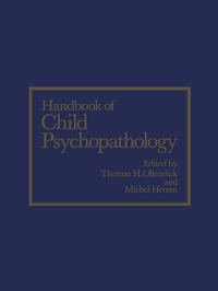 Vorderes Coverbild Handbook of Child Psychopathology