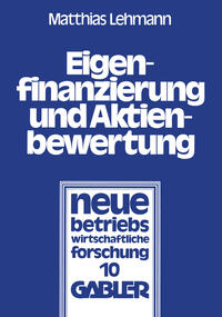 Vorderes Coverbild Eigenfinanzierung und Aktienbewertung
