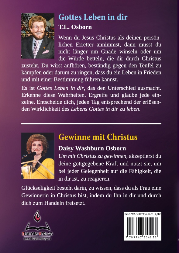 Rückseitencover Gottes Leben in dir & Gewinne mit Christus