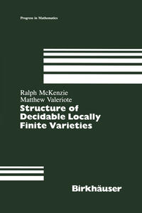 Vorderes Coverbild Structure of Decidable Locally Finite Varieties