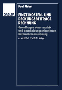 Vorderes Coverbild Einzelkosten- und Deckungsbeitragsrechnung
