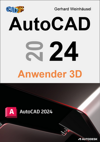 Vorderes Coverbild AutoCAD 2024 Anwender 3D