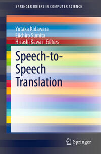 Vorderes Coverbild Speech-to-Speech Translation