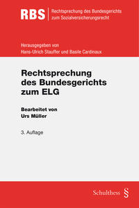 Vorderes Coverbild Rechtsprechung des Bundesgerichts zum ELG