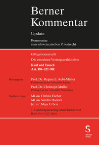 Vorderes Coverbild Kauf und Tausch, Art. 184-221 OR, 7. Ergänzungslieferung