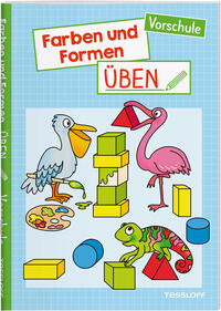 Vorderes Coverbild Farben und Formen üben. Vorschule