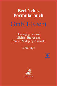 Vorderes Coverbild Beck'sches Formularbuch GmbH-Recht
