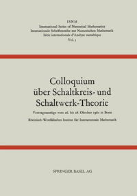 Vorderes Coverbild Colloquium über Schaltkreis- und Schaltwerk-Theorie
