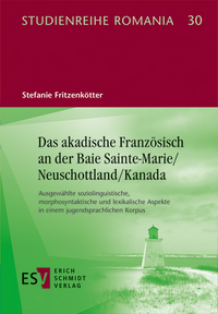 Vorderes Coverbild Das akadische Französisch an der Baie Sainte-Marie/Neuschottland/Kanada