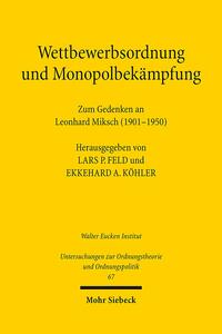 Vorderes Coverbild Wettbewerbsordnung und Monopolbekämpfung