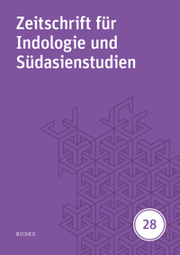 Vorderes Coverbild Zeitschrift für Indologie und Südasienstudien, Band 28 (2011)