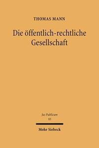 Vorderes Coverbild Die öffentlich-rechtliche Gesellschaft