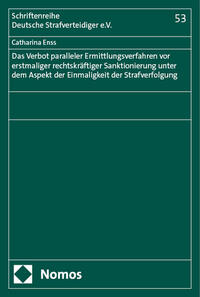 Vorderes Coverbild Das Verbot paralleler Ermittlungsverfahren vor erstmaliger rechtskräftiger Sanktionierung unter dem Aspekt der Einmaligkeit der Strafverfolgung