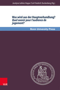 Vorderes Coverbild Was wird aus der Hauptverhandlung? Quel avenir pour l’audience de jugement?