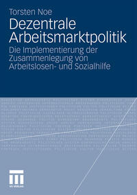 Vorderes Coverbild Dezentrale Arbeitsmarktpolitik