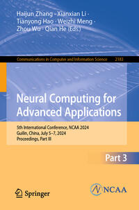 Vorderes Coverbild Neural Computing for Advanced Applications