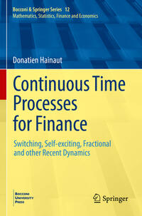 Vorderes Coverbild Continuous Time Processes for Finance