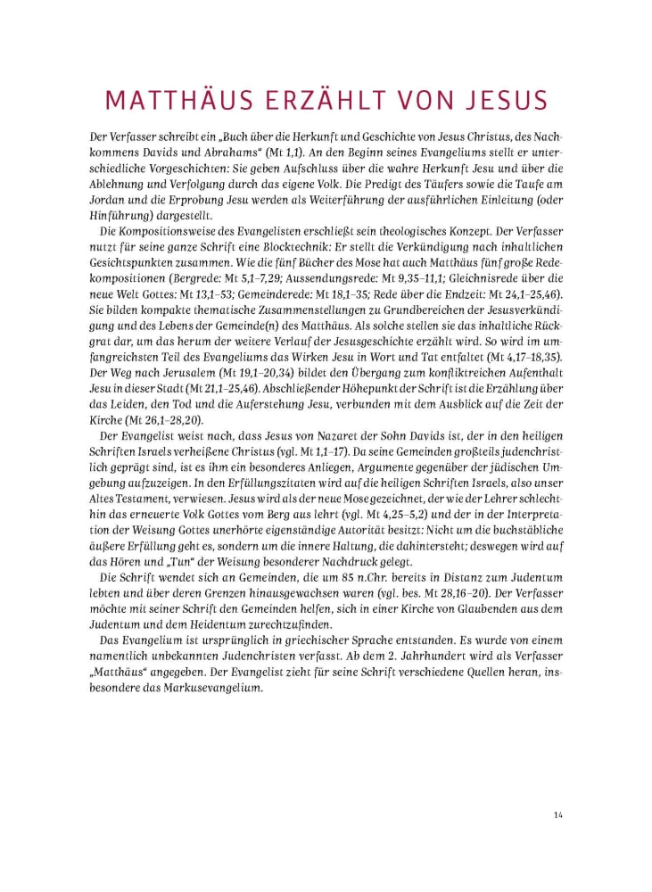 Beispielinhalt (Bild) Das neue Testament. Übertragen in die Sprache unserer Zeit. Rote Ausgabe