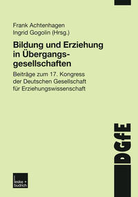 Vorderes Coverbild Bildung und Erziehung in Übergangsgesellschaften