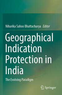 Vorderes Coverbild Geographical Indication Protection in India