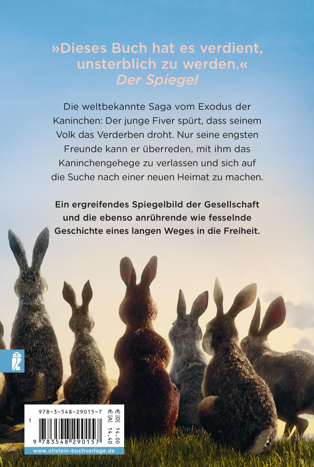 Rückseitencover Unten am Fluss - 'Watership Down'