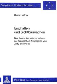 Vorderes Coverbild Erschaffen und Sichtbarmachen