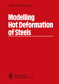 Vorderes Coverbild Modelling Hot Deformation of Steels